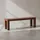 KADIMA DESIGN Sitzbank Landhausstil Braun 140 x 45 x 35 cm