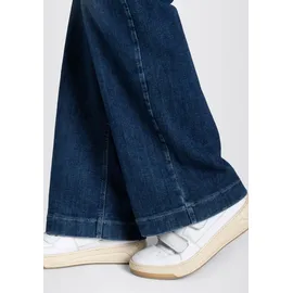 MAC Dream Wide Leg Jeans in Cobalt Authentic Waschung-D40 / L30
