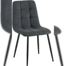 CLP Esszimmerstuhl Antibes Cordbezug schwarz