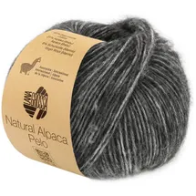 Lana Grossa Natural Alpaca Pelo Häkelwolle, 125 m grau