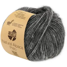 Lana Grossa Natural Alpaca Pelo Häkelwolle, 125 m grau