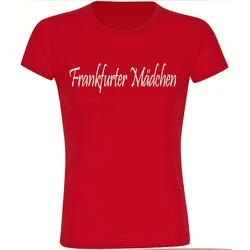 multifanshop Kinder T-Shirt - Frankfurt - Frankfurter Mädchen - Druck weiß - Kind