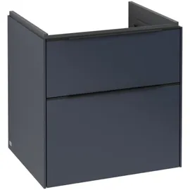 Villeroy & Boch Waschbeckenunterschrank 2 Auszüge 57,2 x 57,9 x 47,8 cm Marine Blue / Volcano Black