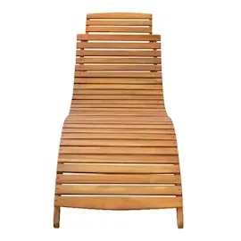 vidaXL Sonnenliegen 2 Stk. mit Auflagen Massivholz Akazie