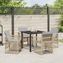 vidaXL Garten Essgruppe 5-tlg. Beige