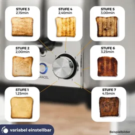 sommertal Toaster ST1500 XXL Silber