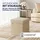 CASARIA Sitzhocker 2er-Set Beige 38x38x38cm Faltbar