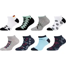 CAMANO Sneakersocken 8er Pack navy/hellblau/grau/schwarz/weiß 27-30