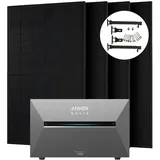 Anker SOLIX 2000W Balkonkraftwerk + Solarbank 3 Pro, 4×500W Module, Halterung optionalmit Halterung für Flachdach