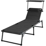 prestige home living outdoor Solax-Sunshine 193 x 67 x 48 cm Schwarz