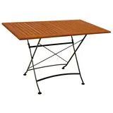 DEGAMO Hofgarten Klapptisch 120 x 70 x 75 cm Schwarz/Braun