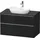 Duravit D-Neo Konsolenwaschtischunterbau mit Möbelgriff Gold poliert - Eiche Schwarz Matt 1000x550x664 mm DE49680701 DE4968070160000
