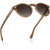 Carfia Sonnenbrille Herren Polarisiert Retro Rund Acetat-Rahmen, UV 400