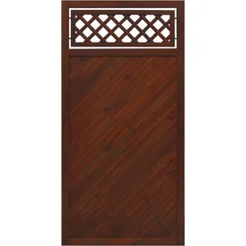 Andrewex Sichtschutzzaun Toulon 90 x 180 cm Braun/Holz