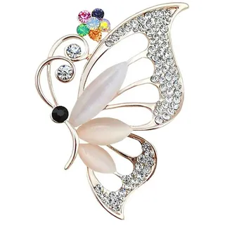 Wendalern Strass Schmetterling Brosche Pin Funkelnden Kristall Hohlen Schmetterling Brosche Klassische Hochzeit Brautstrauß Pin Vintage Insekten Abzeichen Korsage Schmuck Für Frauen Mädchen