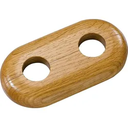 Holz-Doppelrosette Typ Schwarzwald Eiche - 16 mm