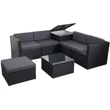 Mendler HWC-D21 Lounge-Set anthrazit/dunkelgrau