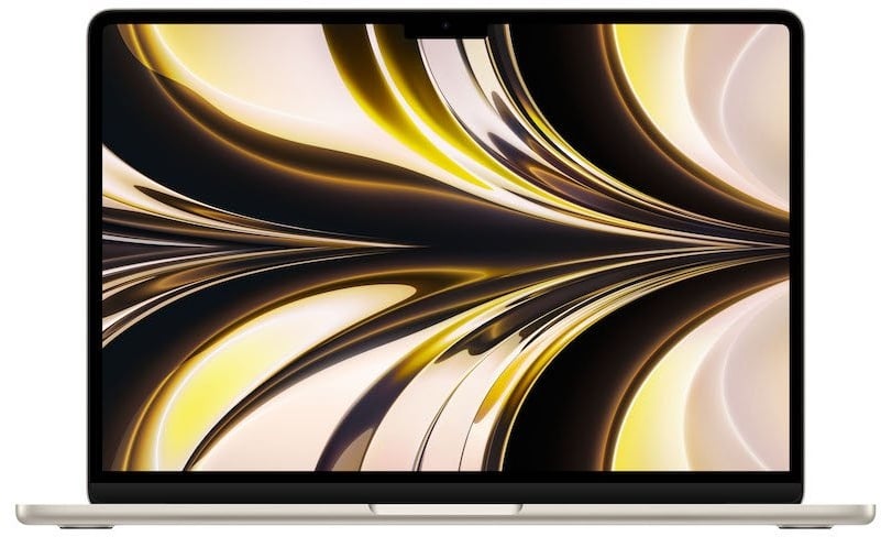 Apple MacBook Air 13" (2022) Polarstern M2 Chip mit 8-Core CPU und 10-Core GPU und-16 Core Neural Engine 512GB Deutsch 70W USB-C Power Adapter 16 GB