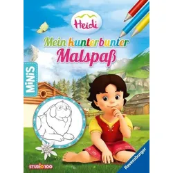 RAVENSBURGER49653 Ravensburger Minis: Heidi - Mein kunterbunter Malspaß