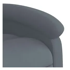 vidaXL Massagesessel Dunkelgrau Samt