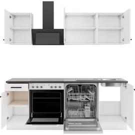 OPTIFIT Küchenzeile Palma 210 cm weiß