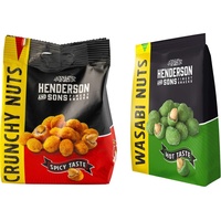 Henderson & Sons Henderson & Sons Nüsse Crunchy Nuts Spicy Taste, 125 g & Nüsse Wasabi Nuts, 125 g