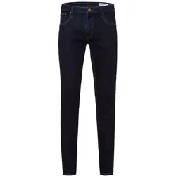 Cross Jeans Herren Jeans Damien Slim Fit Blau Normaler Bund Reißverschluss W 36 L 30