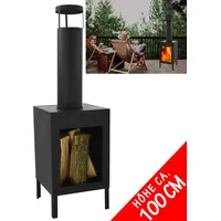 Terrassenofen Gartenofen Gartenkamin Terrassenkamin Feuerstelle Garten Ofen Metall