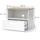 Vicco Wido Lowboard 60 x 50 cm Weiß/Spanplatte