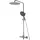PaulGurkes Duschsystem Thermostat Aufputz 30cm Regendusche XXL Schwenkbar Set