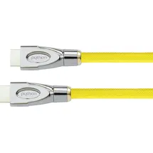 Python High Speed HDMI Kabel mit Ethernet 0,5 m Gelb