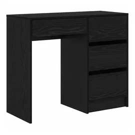 vidaXL Schreibtisch Schwarz Eichen-Optik 90 x 37,5 x 75 cm