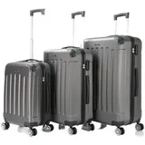 Cheffinger Reisekoffer Koffer 3 tlg Hartschale Trolley Set