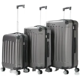 Cheffinger Reisekoffer Koffer 3 tlg Hartschale Trolley Set