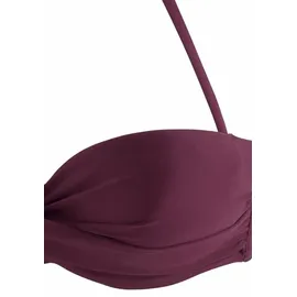 LASCANA Bandeau-Bikini-Top Damen Rot 36 Cup A