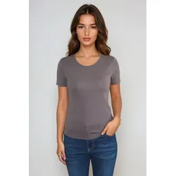 Basic Enge T -Shirt - grau - TeeShoppen