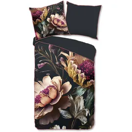 DESCANSO Straizo Blume Anthrazit 200 x 200 cm + 2 x 80 x 80 cm