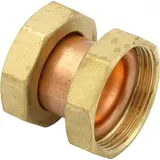 LK Armatur Deutschland GmbH Flanschkupplung 35 x 1,5 Überwurfmutter Gold