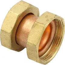 LK Armatur Deutschland GmbH Flanschkupplung 35 x 1,5 Überwurfmutter Gold
