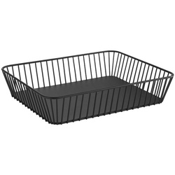 Cent Korb »Urban Metall« 32,5 cm silber, 32.5x7.5x26.5 cm