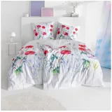Estella Bettwäsche Christy 135 x 200 cm Satin Rot