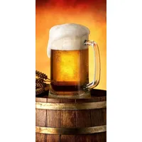 Jerry Fabrics Beer Pivo Strandtuch Badetuch 70cm x 140cm