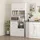 Homcom Küchenbuffet Hochschrank 80 x 35 x 180 cm Weiß