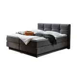 Uno Boxspringbett 180 x 200 cm H2 Grau
