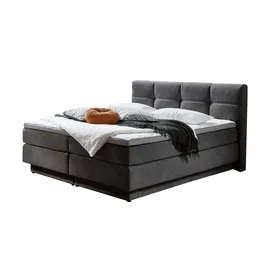 Uno Boxspringbett 180 x 200 cm H2 Grau