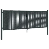 vidaXL Gartentor 300 x 150 cm Anthrazit/Stahl