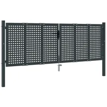 vidaXL Gartentor 300 x 150 cm Anthrazit/Stahl