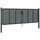 vidaXL Gartentor 300 x 150 cm Anthrazit/Stahl