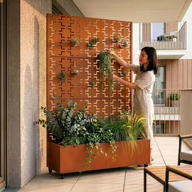 casa.pro Aaskis 190 x 120 x 38 cm Braun