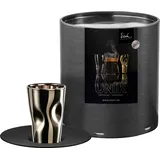 Eisch Espressoglas mit Untertasse Unik Platin 100 ml,